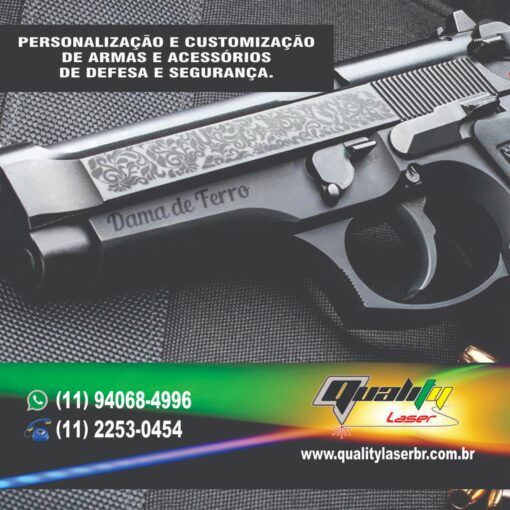 Gravação a Laser em Armas de Fogo