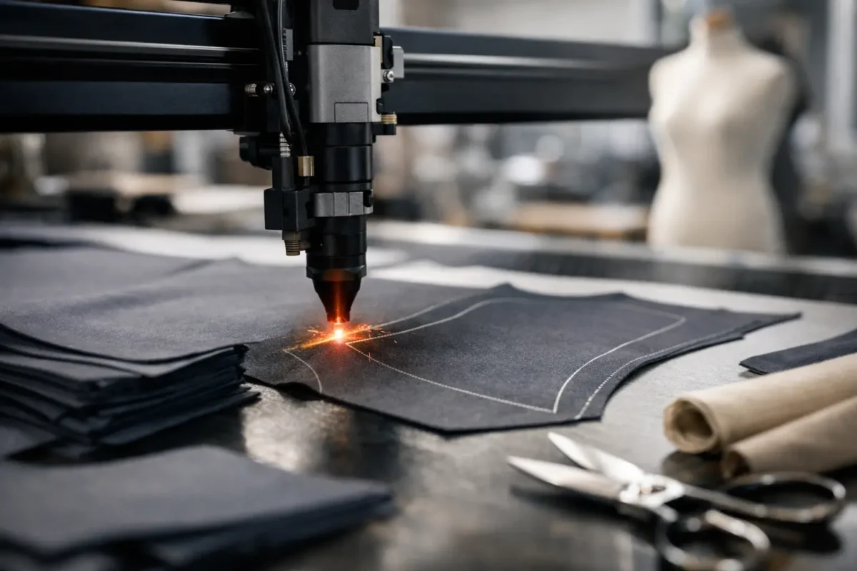 Corte a laser em tecido para confecção com precisão