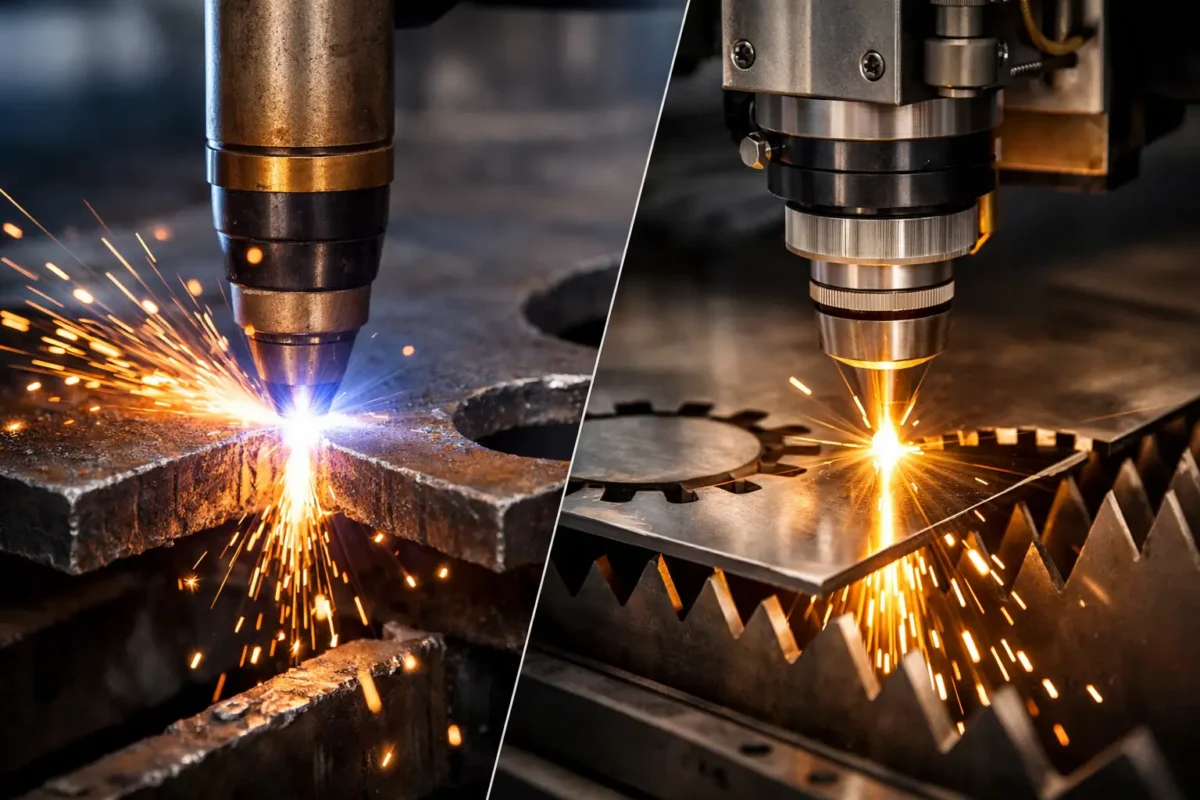 Corte plasma ou laser: qual é o melhor para sua peça?