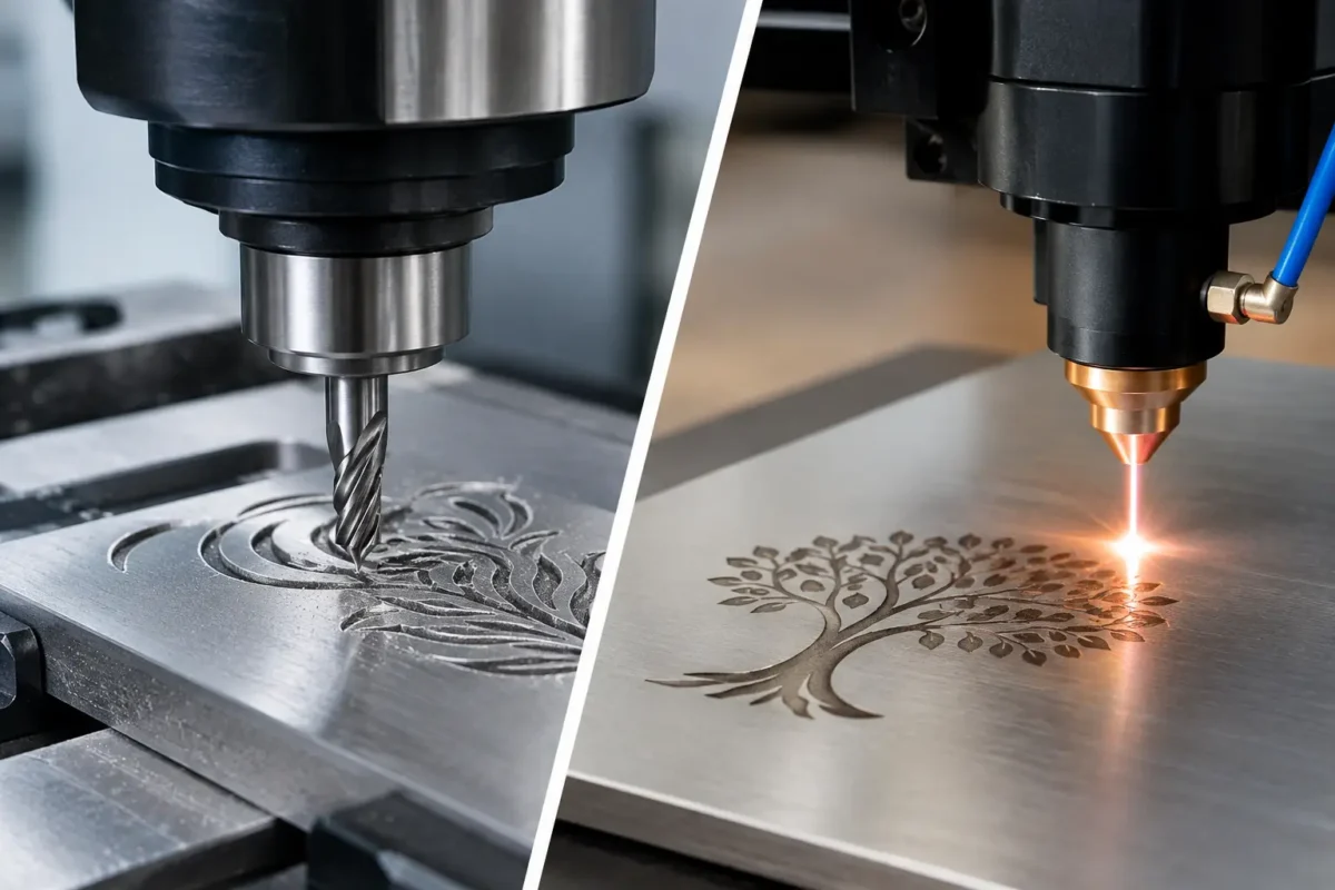 Gravação mecânica versus laser: qual é melhor?