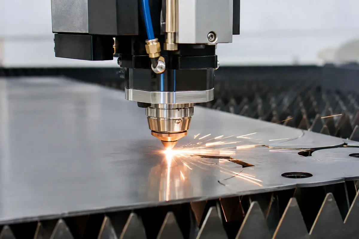 Guia de corte de chapas finas a laser